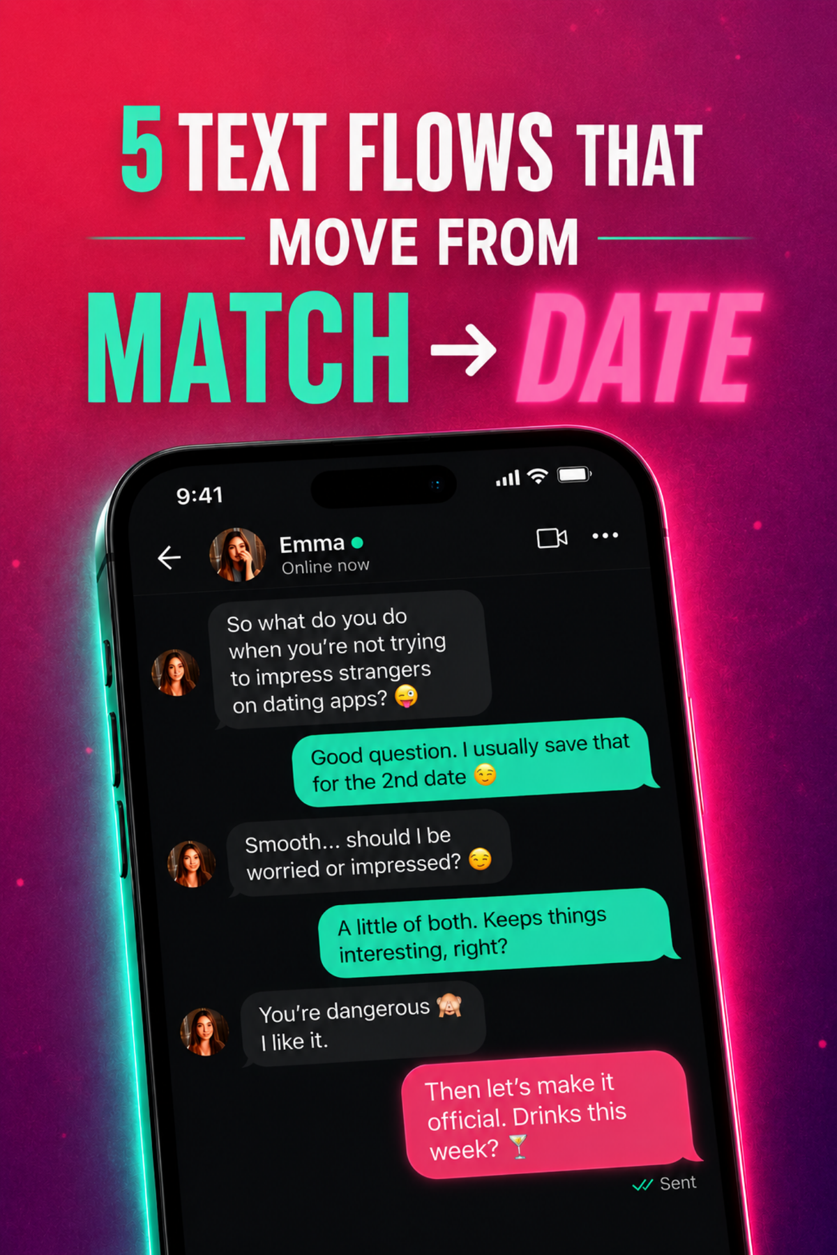 5 Text Flows That Move from Match to Date